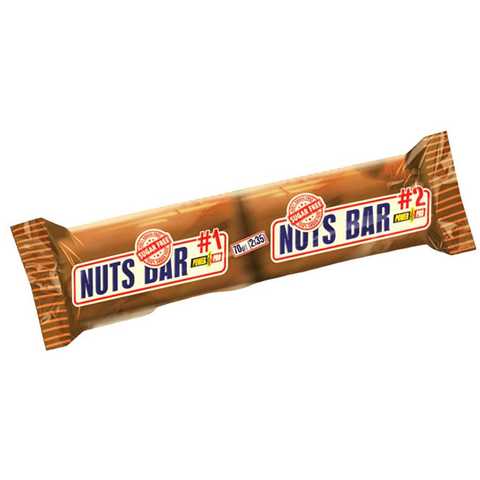 Power Pro Nuts Bar з арахісом та карамеллю БЕЗ ЦУКРУ 70 g (2х35g)