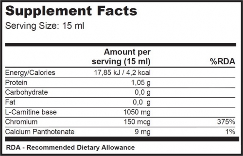 BiotechUSA L-Carnitine 35.000 mg + Chrome concentrate 500 ml