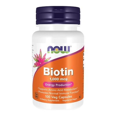 Вітаміни NOW BIOTIN 1000 мкг 100 веган капс