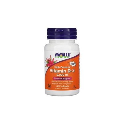 NOW Vitamin D3 2000 IU - 120 софт гель