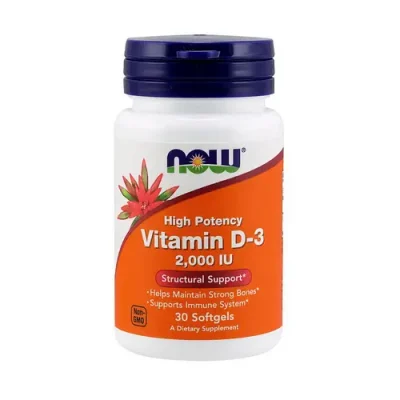 Вітамін Д3 NOW Vitamin D3 2000 IU - 30 софт гель