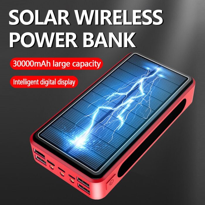 Акумулятор на сонячній батареї Solar Charger Power Bank 30000 mAh.